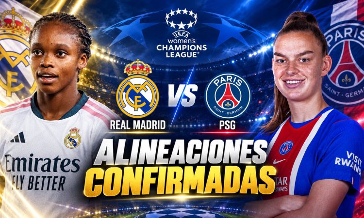 Alineaciones confirmadas Real Madrid vs PSG - UWCL