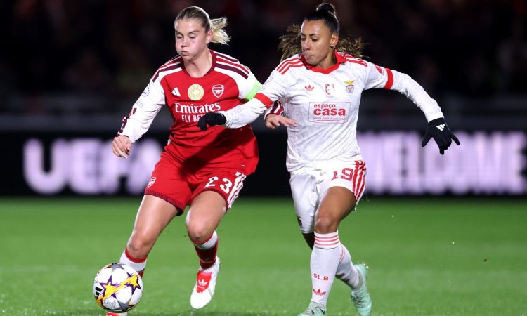 Alessia Ruso Arsenal FC vs Catarina Amado SL Benfica-UEFA Womens Champions League 2026-27/