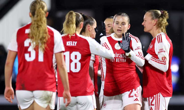 Alessia Russo celebra gol Arsenal Women FC - UEFA Women's Champions League 2025/26 KO play-offs Second Leg