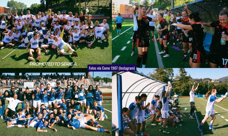 Ascenso del Como 1907 a Serie A Women y Primavera 1