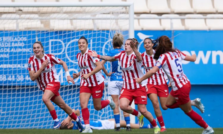 Celebración Atlético vs Alhama