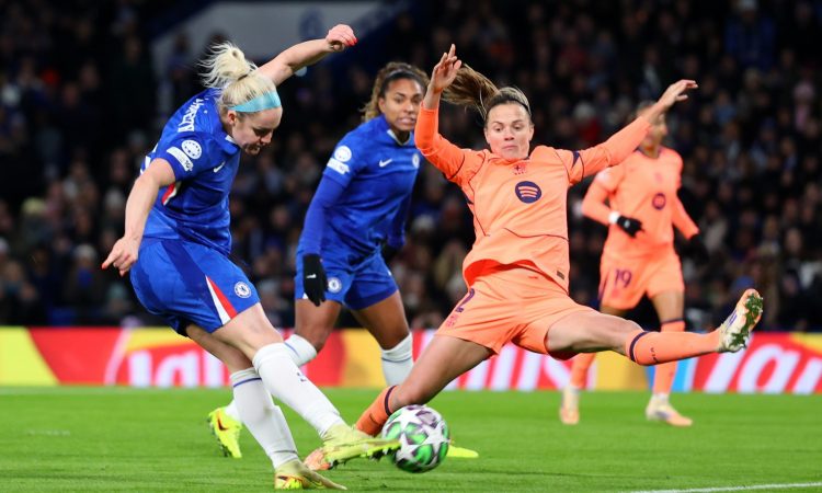 Ellie Carpenter Irene Paredes Chelsea FC Women v FC Barcelona - UEFA Women's Champions League 2025/26 League Phase MD4