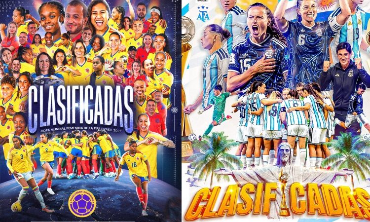 Colombia y Argentina clasificadas para el Mundial de Brasil 2027