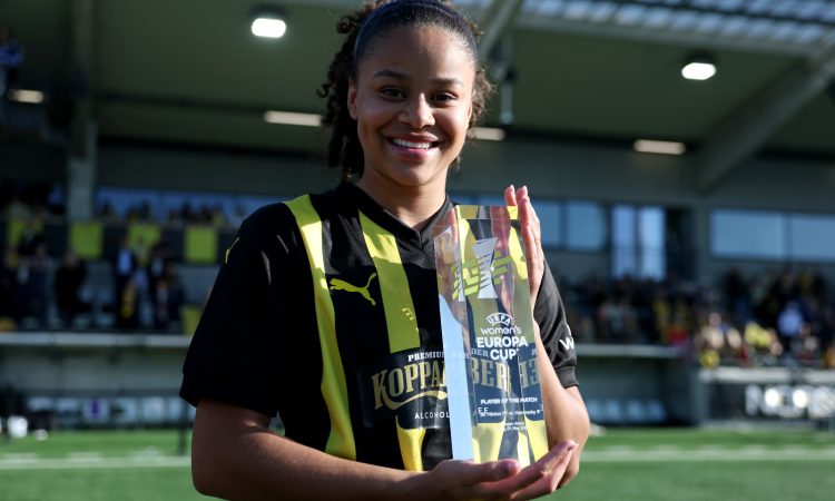 Felicia Schroder máxima goleadora BK Häcken FF - UEFA Women's Europa Cup 2026 Final Second Leg
