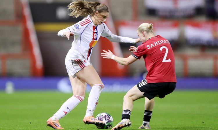Anna Sandberg Manchester United Women v Jule Brand OL Lyonnes - UEFA Women's Champions League 2025/26 League Phase MD5