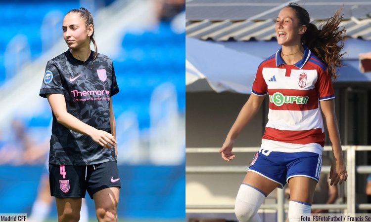 Sandra Villafañe y Vera Molina - Previa Madrid CFF vs Granada J1 Liga F