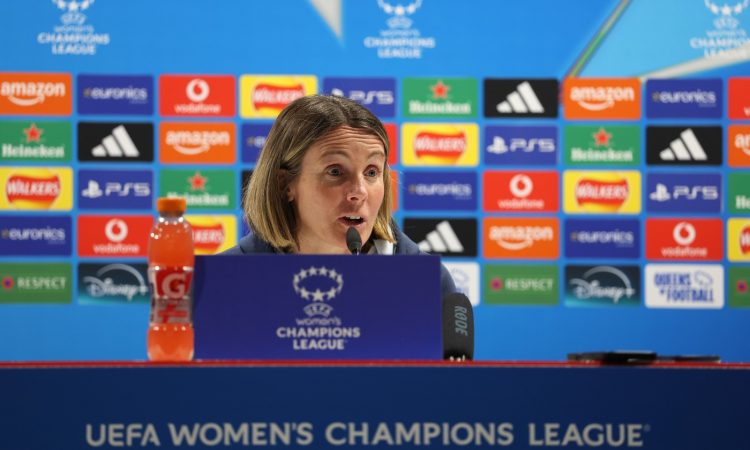 Sonia Bompastor Arsenal v Chelsea - UEFA Women's Champions League 2025/26 Quarter-finals First Leg