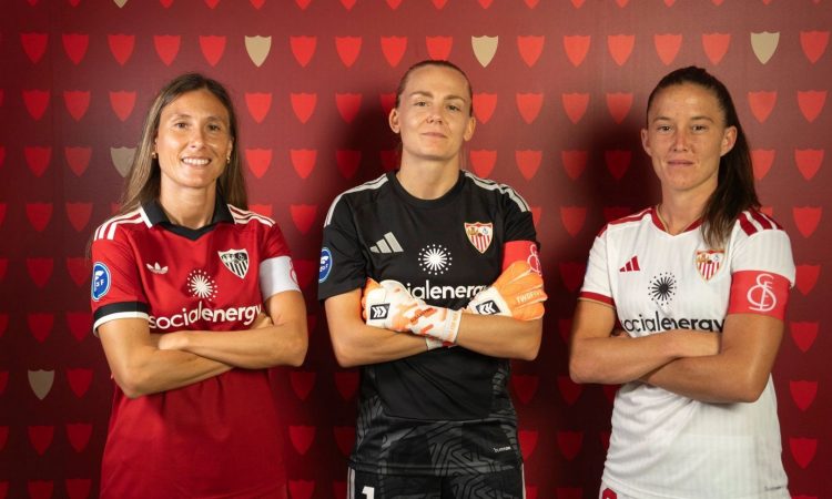 Esther sollastres Gemma Gili y Eva llamas capitanas del Sevilla FC