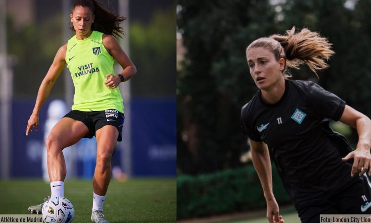 Xenia Pérez y Alexia Putellas • Amistoso Atlético VS London City