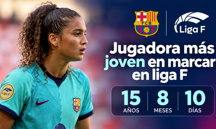 Mayssa Baha jugadora más joven en marcar en Liga F