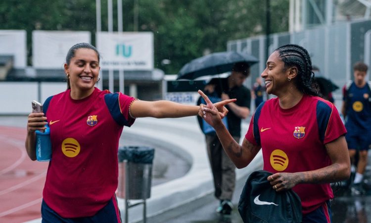 Primer entrenamiento de Kerolin Nicoli