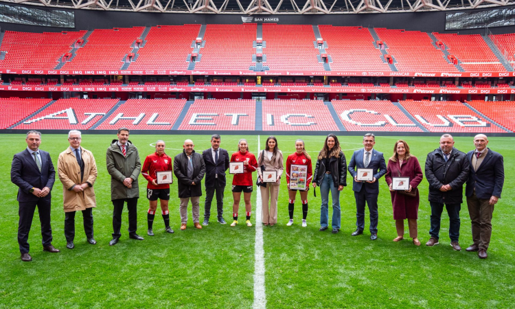 El Athletic Club homenajea a las debutantes de 2025 y a sus clubes formativos en San Mamés
