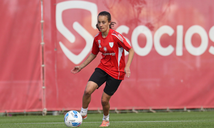 Rosa Marquez entrenamiento Sevilla FC
