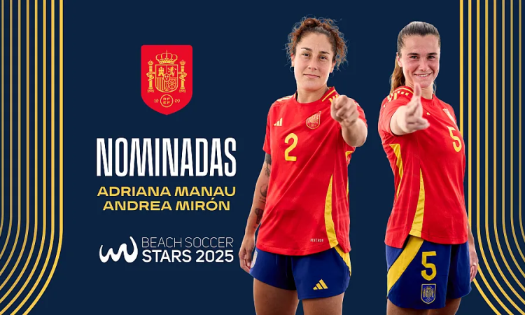 Andrea Mirón y Adriana Manau, entre las finalistas a mejor jugadora mundial de fútbol playa