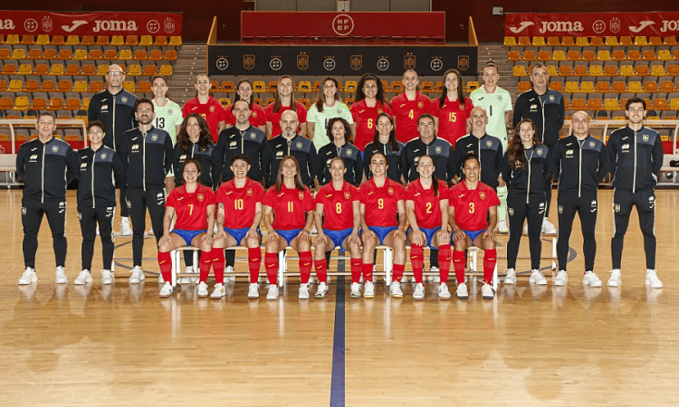 Foto oficial de la Selección Española de Futsal Femenina