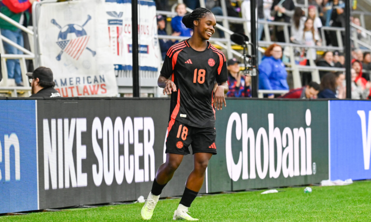 Linda Caicedo con la Selección Colombia