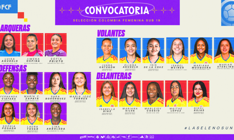 Calendario y convocatoria de Colombia para el Sudamericano Sub-20 Femenino