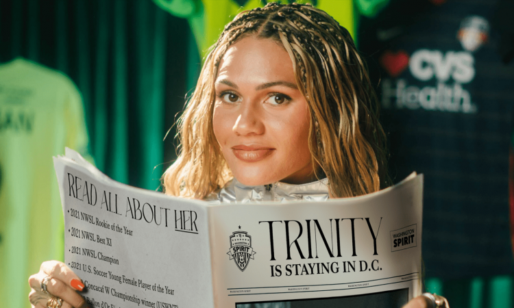 Trinity Rodman futbolista mejor pagada del mundo con Washington Spirit