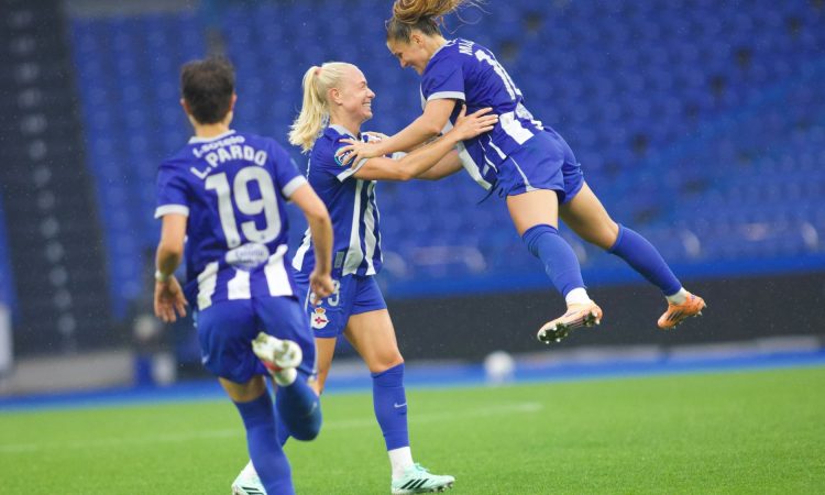 Gol de Milene Cabral (Deportivo)| Foto: Diego Álvarez
