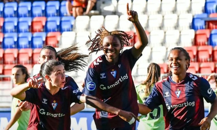 Alimata Bélem celebra su gol - Eibar VS Espanyol - Liga F