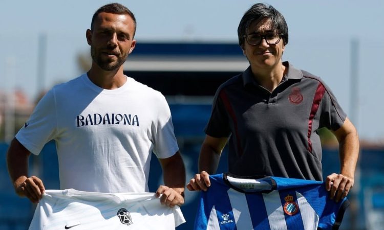 Marc Ballester y Sara Monforte - RCD Espanyol vs FC Badalona - Liga F